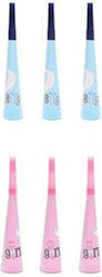 Set 6 Gender Reveal Blower Flippy Girl Boy Karton Pink Blau