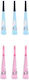 Set 6 Fluiere Gender Reveal Flippy Fată Băiat Carton 20 X 5 Cm Roz Albastru