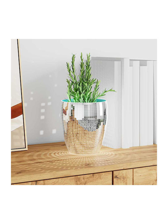 Vidaxl Mosaic Mirror Geometric 3 Pcs Silver 30 x 30 cm Glass