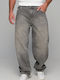 Men's Jean Pants with Relaxed Baggy Fit Gray