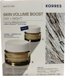 Korres White Pine Skin Volume Boost Day + Night Skin Care Set for Moisturizing Korres White Pine Skin Volume Boost Day + Night Skin Care Set for Moisturizing
