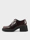 Dorah Leather Pointed Toe Heels With Medium Burgundy Heel