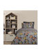Das Home Σετ Σεντόνια Μονά Βαμβακερά 4974 Grey 170x260cm 3τμχ