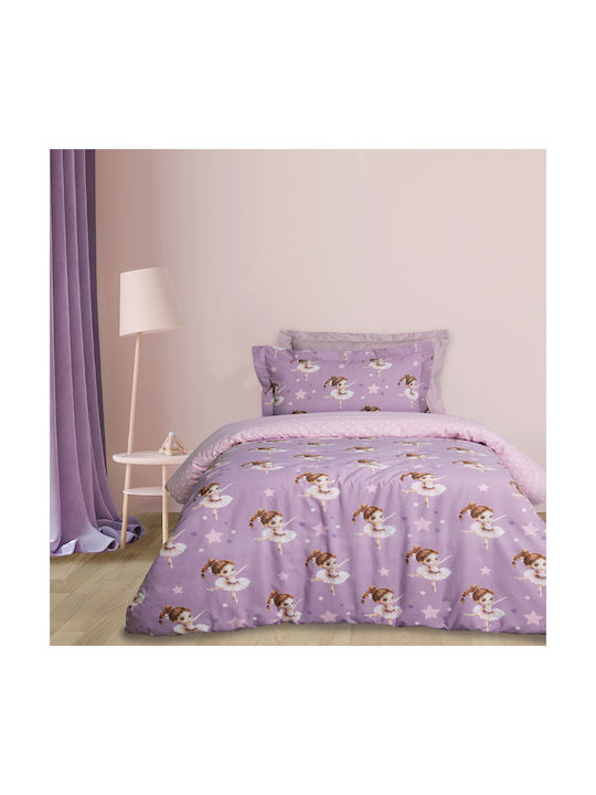 Das Home Kinderbettlaken Einzeln 4972 Rosa Lila 170x260cm Das Home Kinderbettlaken Einzeln 4972 Rosa Lila 170x260cm