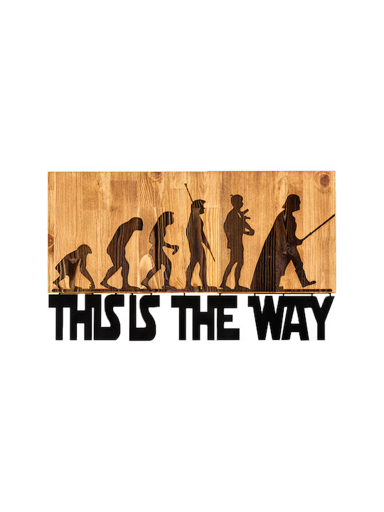 Homemarkt Wall Decor Hm4809-Metal Leaves Black-Wood 58x3 Depth X37h