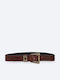 Leather Women's Belt Brown