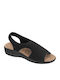 Flache Sandalen für Damen in Schwarz Farbe
