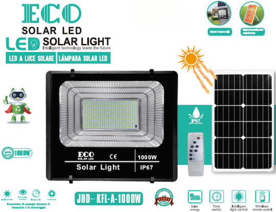 Στεγανός Ηλιακός Προβολέας LED 1000W IP67