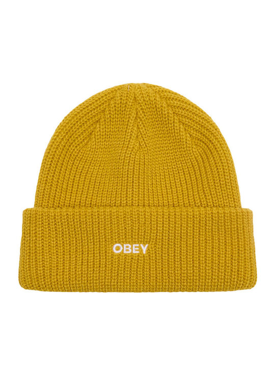 Future Beanie Ανδρικός Σκούφος Πλεκτός σε Χρυσό χρώμα