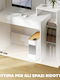 Computer Office Wooden White 100x40x90cm