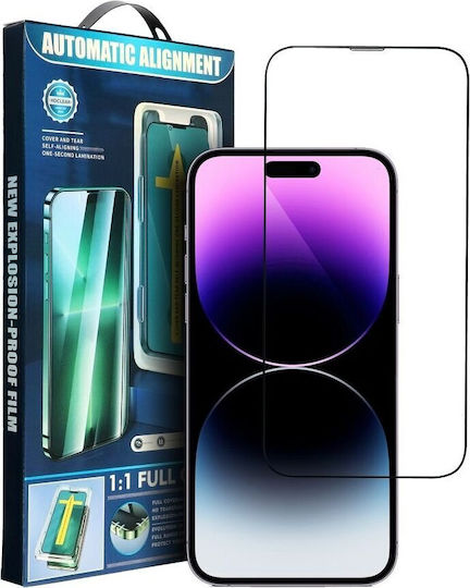 5D 0.3mm Full Glue Full Face Tempered Glass Μαύρο (iPhone Air)