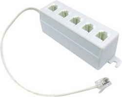 Adapter RJ11 6P4C 1 Male 5 Female + Cable Blister Eucom 10-100-0015-m Adapter RJ11 6P4C 1 Male 5 Female + Cable Blister Eucom 10-100-0015-m