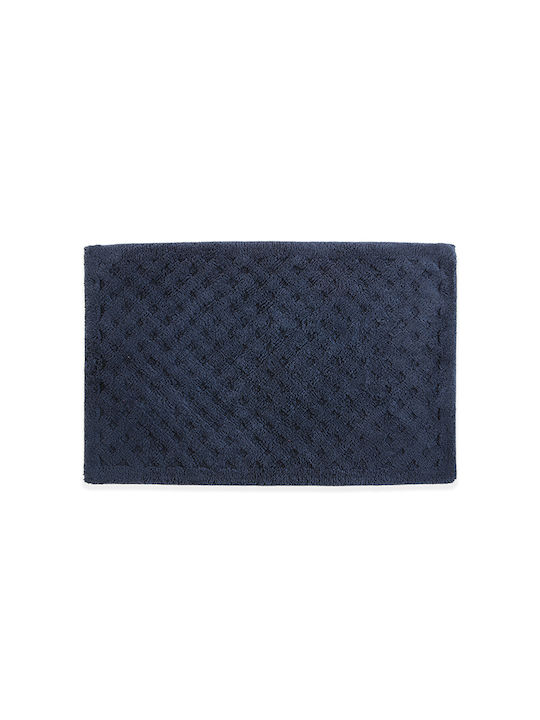 Nef-Nef Homeware Πατάκι Μπάνιου Βαμβακερό Bath Mat Vania Blue/black 60x90εκ.
