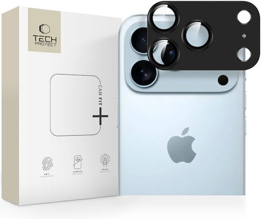 Tech-Protect Camfull Fit+ Handy-Kameraschutz Gehärtetes Glas Schwarz Für Das iPhone 17 Pro Max