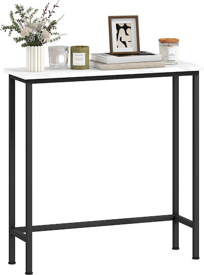 Konsole Λευκό Και Μαύρο L75xB24xH76cm