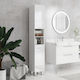 Kleankin Floor Bathroom Column Cabinet L30xD30xH180cm White