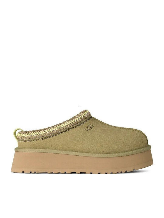 UGG Tazz II Зимни Дамски Чехли Зелени