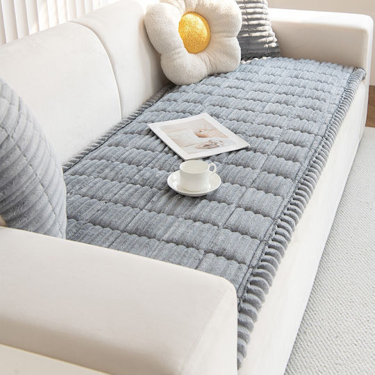 Melinen Aspen Ριχτάρι Πολυθρόνας Fleece 70x210εκ. Light Grey
