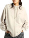 Everyday Os Women's Sweatshirt Jacket Hooded Oatmeal
