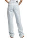 Hoch tailliert Damenjeans in Lockerer Passform Denim