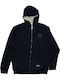 Zip-through Women's Sweatshirt Jacket Hooded Black