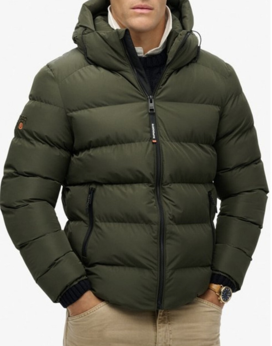 Superdry Μπουφάν Puffer Χακί M5011905A-H1Q | Skroutz.gr