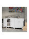 Cabinet de Birou Metalic cu încuietoare Alb 80x35x91cm