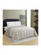 Melinen Bettdecke Großes Doppelbett mit Hollowfiber-Füllung 220x240cm Brooklyn Silver/grey 300 GSMGsm 9 togs Togs
