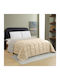 Melinen Пухено Единично с Пълнеж Microfiber 160x220бр Brooklyn Beige/silver 300 г/м²Gsm 9 togs Togs