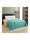 Melinen Duvet Queen with Hollowfiber Filling 220x240cm Brooklyn Petrol/beige 300 GSMGsm 9 togs Togs
