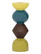 Kerzenhalter Signe Mango Holz 6,5 x 6,5 x 19 cm Urban Nature Culture Amsterdam