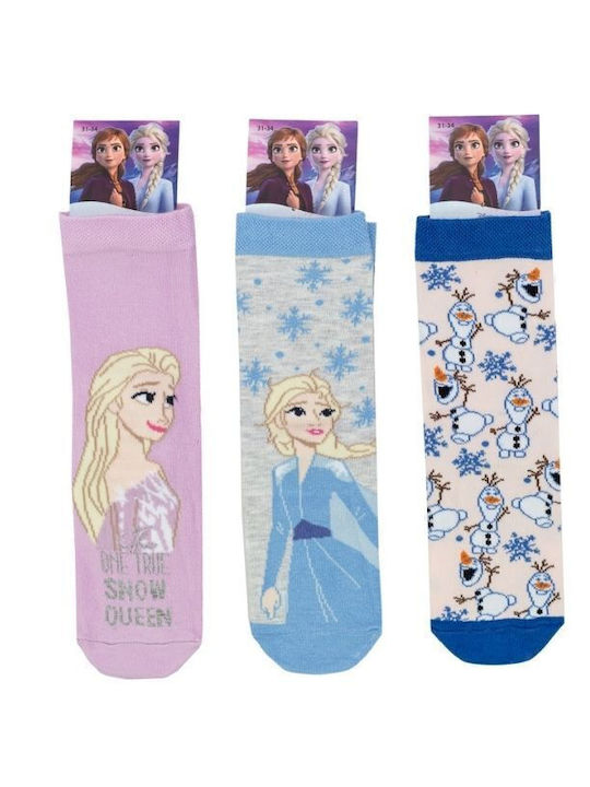 Disney Șosete pentru Copii Frozen Colorful 3 Perechi