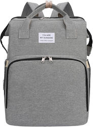 Wickeltasche-Wickelrucksack Gray 42x32x22cm.