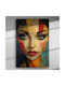 Abstract Portrait of Woman – Canvas Painting 67 X 45cm