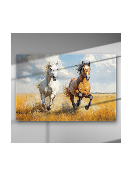 Freedom of Horses – Canvas Painting 100 X 67cm