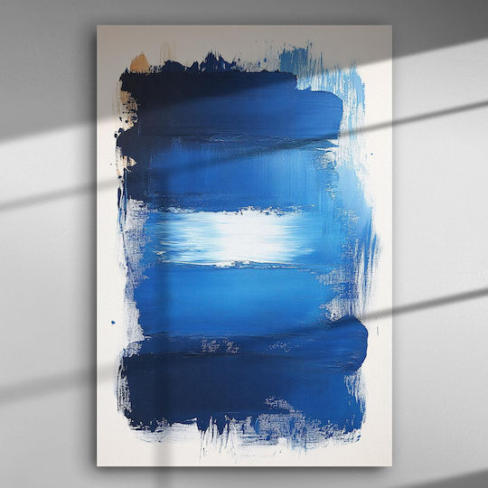 Abstract Art Blue Tones – Canvas Painting 100 X 67cm