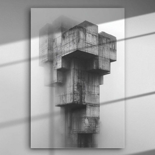 Enigmatic Industrial Structure – Canvas Painting 100 X 67cm