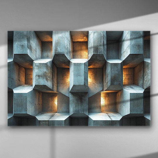 Architectural Industrial Frame – Canvas Painting 100 X 67cm