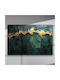 Golden Line Deep Green – Canvas Painting 150 X 100cm