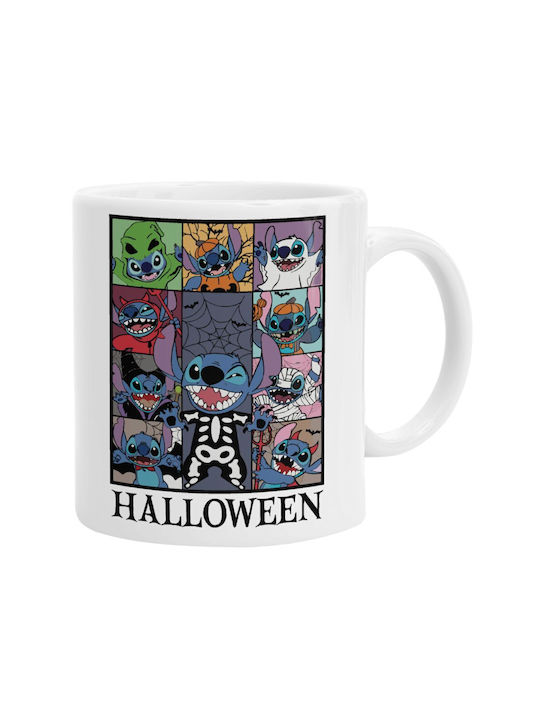 Koupakoupa Halloween Becher Keramik Weiß 330ml