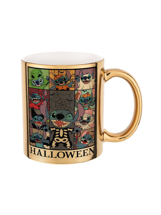 Koupakoupa Halloween Becher Keramik Gold 330ml