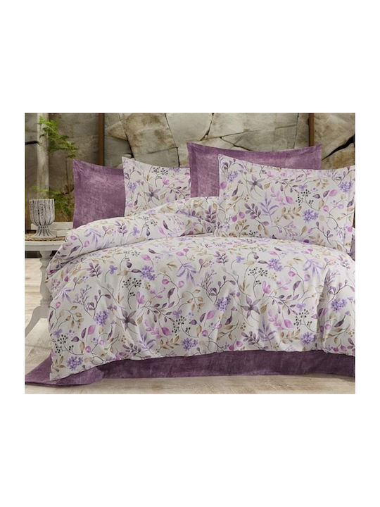 MayHome Sheet Sets Semi-Double with Elastic 120x200+25cm. Floral 3pcs