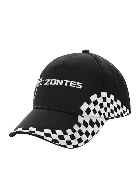 Zontes Adult Hat Ultimate Black Racing 100% Cot...