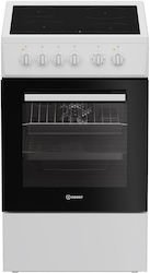 Indesit Independent cu Plite Ceramice Albă I5V8PMW
