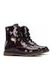 Kids Boots with Zipper Burgundy