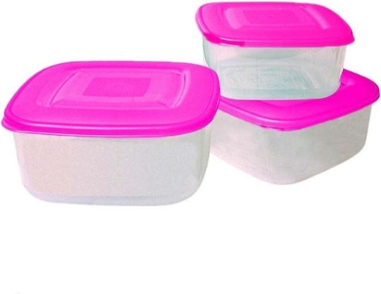 Cyclops Set Kunststoff Mittagsboxen Rosa 3Stücke