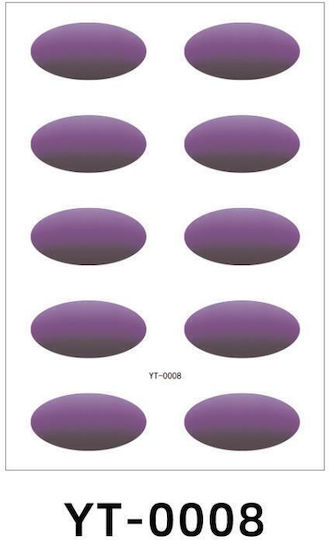 5 Sheets Pack Waterproof Eye Shadow Tattoo Stickers Temporary Cosmetic Eye Stickers Party Halloween Cosplay Yt-0008