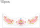 10 Pieces Pack Metallic Face Stickers Glitter Christmas Face Stickers Temporary Tattoos Freckles Kids Stage Makeup Accessories Party Costumes Qt-0248