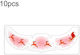 10 Pieces Pack Metallic Face Stickers Glitter Christmas Face Stickers Temporary Tattoos Freckles Kids Stage Makeup Accessories Costumes Party Qt-0243