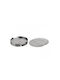 Coaster Metallic with Stand Silver 11x11cm 6pcs